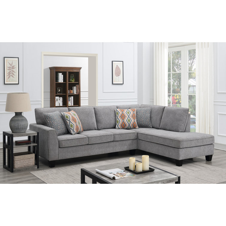 Wayfair grey outlet sectional couch